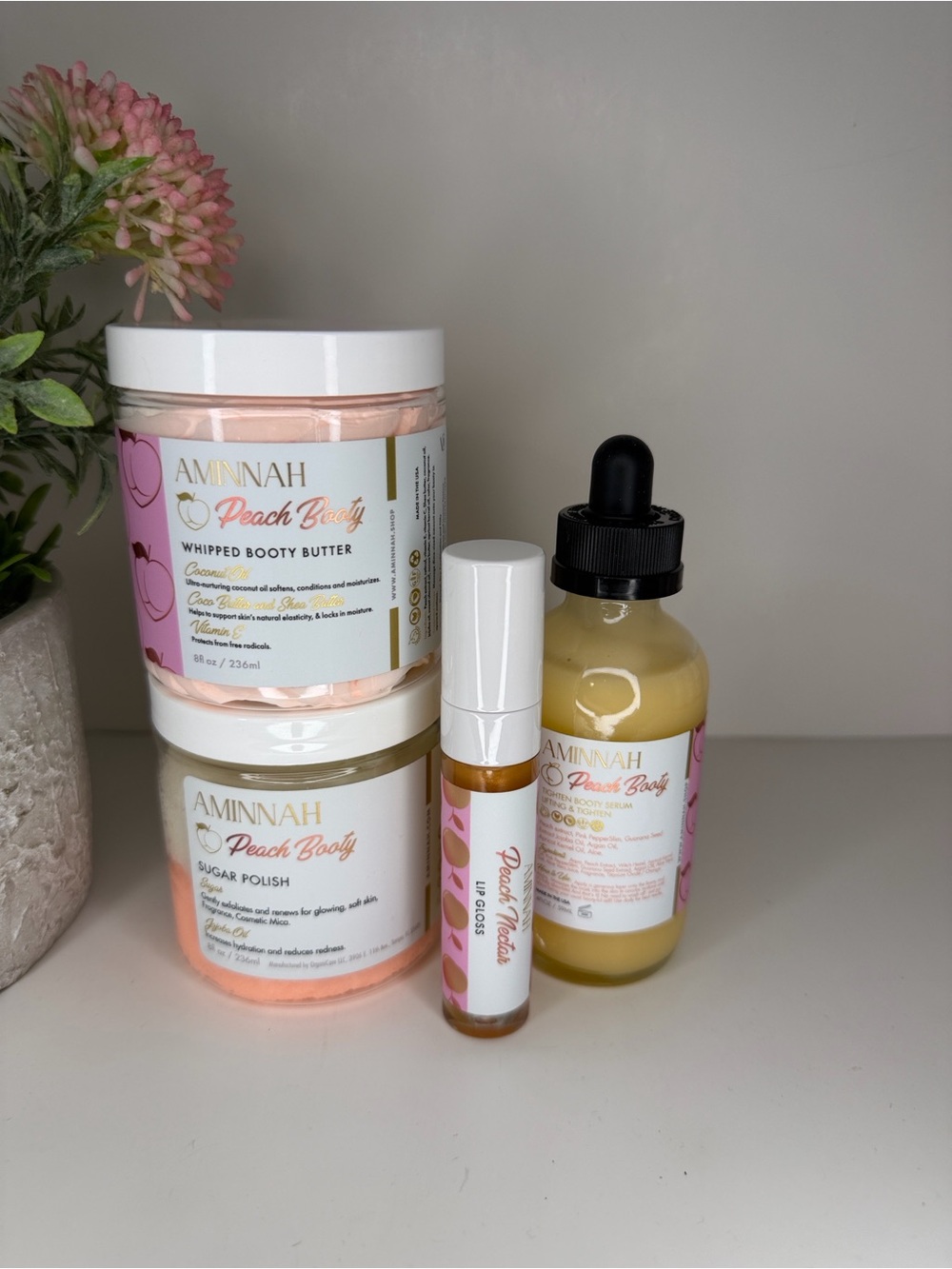 AMINNAH Peach Booty Bundle